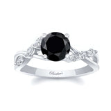Black And White Diamond Marquise Accent Ring