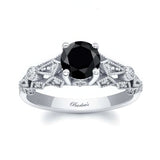 Vintage Black And White Diamond Ring