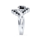 Black Diamond Unique Wedding Set
