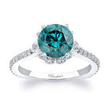 2 Carat Blue And White Diamond Ring