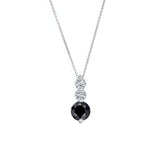 Black And White Diamond Necklace
