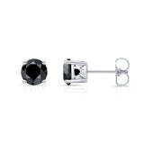 1 Carat Black Diamond Studs