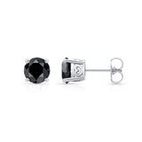 Simple 1.00ct. Black Diamond Studs