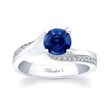 Round Cut Sapphire Ring