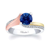 Round Cut Sapphire Ring