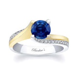 Round Cut Sapphire Ring
