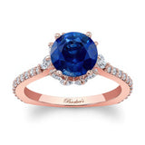 2 Carat Blue Sapphire And Diamond Ring