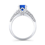 Blue Sapphire Channel Set Ring