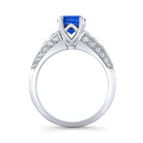 Blue Sapphire Channel Set Ring
