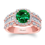 Emerald And Diamond Baguette Ring