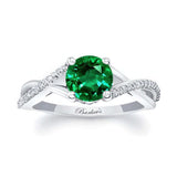 One Carat Emerald And Diamond Ring