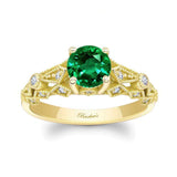 Vintage Emerald And Diamond Ring