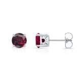 1 Carat Garnet Studs