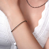 Black Diamond Bead Bracelet