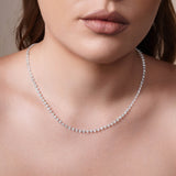 15 Carat Floating Lab Diamond Necklace
