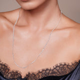 9.8 Carat Floating Lab Diamond Necklace