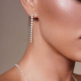 3.15 Carat Floating Lab Diamond Earrings