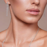 3.15 Carat Floating Lab Diamond Earrings