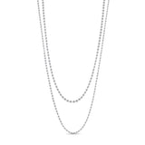 24.8 Carat Floating Lab Diamond Necklace featuring layered chains and lab-grown diamonds for a brilliant, ethical look.