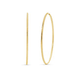 Textured Gold Endless Hoop Earrings