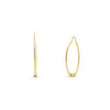 Partially Braided Gold Hoop Earrings