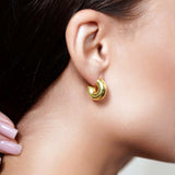 Gold Huggie Earrings