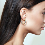 Diamond Cut Gold Ball Earrings