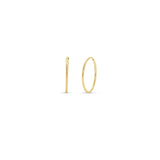 Gold Endless Hoop Earrings in a timeless design, showcasing a seamless hoop shape for elegant everyday wear.