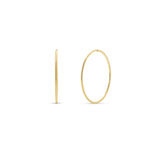 Gold Endless Hoop Earrings showcasing a sleek, seamless design for everyday elegance.