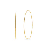 Gold Endless Hoop Earrings featuring a seamless, elegant design perfect for any occasion.