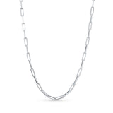Lightweight Gold Paper Clip Chain