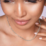 Lightweight Gold Paper Clip Chain