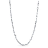 Lightweight Gold Paper Clip Chain