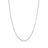 Lightweight Gold Paper Clip Chain
