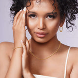 Adjustable Diamond Cut Ball Necklace