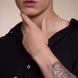 Men's Lightweight Wheat Gold Bracelet
