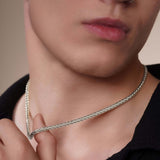 Men's Lightweight Wheat Gold Chain