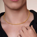 Men's Lightweight Wheat Gold Chain