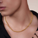 Men's Lightweight Wheat Gold Chain