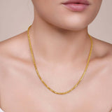 Lightweight Wheat Gold Chain
