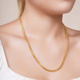 Lightweight Wheat Gold Chain