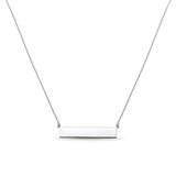Horizontal Gold Bar Necklace