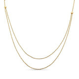 Layered Beaded Gold Chain