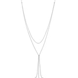 Adjustable Layered Multi Strand Dangle Necklace