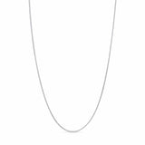 Diamond Cut Franco Chain in 14k white gold with sparkling facets showcasing its elegant design.