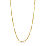 Diamond Cut Franco Chain in 14k solid yellow gold, featuring V-shaped links with diamond-cut facets.