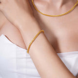 Franco Gold Bracelet