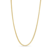 Men's Franco Gold Chain, 14k solid yellow gold, featuring sturdy V-shaped links in a sleek design.