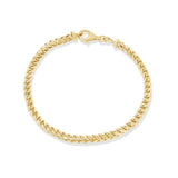 Men's Diamond Cut Franco Gold Bracelet