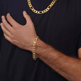 Men's Figaro Gold Bracelet